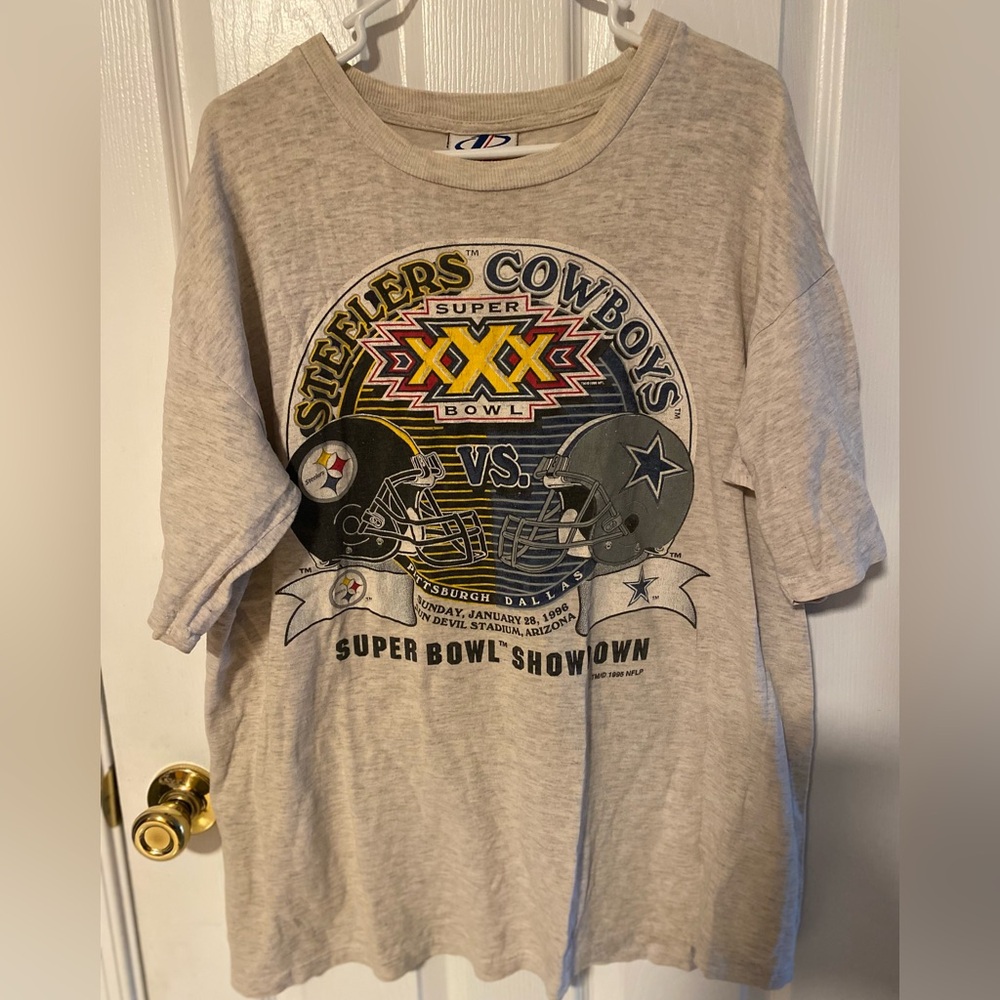 VERY VINTAGE 1995 superbowl T-shirt